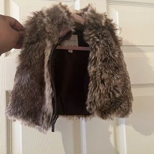 Faux fur vest